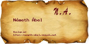 Németh Ábel névjegykártya
